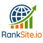 ranksite.io minimalist logo with text